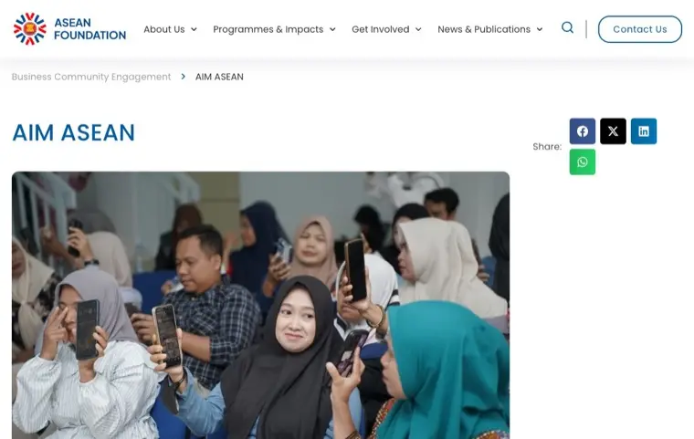Screenshot of aseanfoundation.org