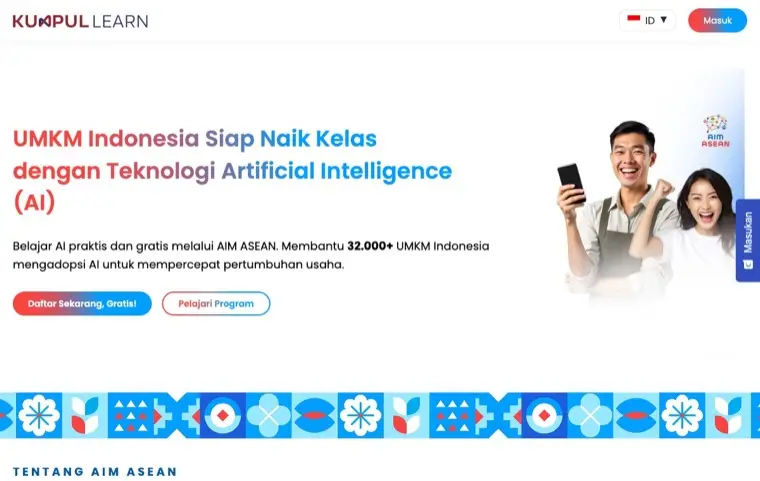 Screenshot of aim-asean.kumpul.id