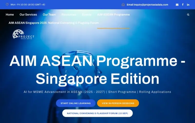 Screenshot of projectasiadata.com