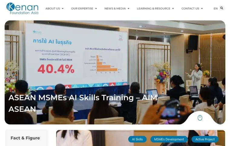 Screenshot of kenan-asia.org